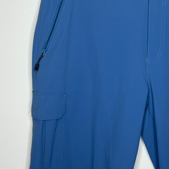 Mens Outdoor Cargo Shorts 36 Blue Quick-Dry Nylon-Spandex Stretch 2XL - Picture 8 of 10